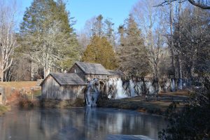 Mabry Mill with ice